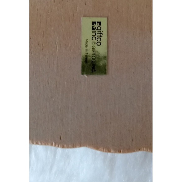 Lot of 7 Vintage Misc. Christmas Ornaments CrossStitch Wood Porcelain Crochet - Picture 8 of 9